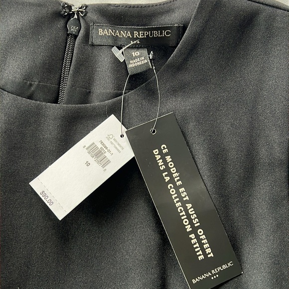 NWT Banana Republic Black Sheath Dress - Picture 3 of 4